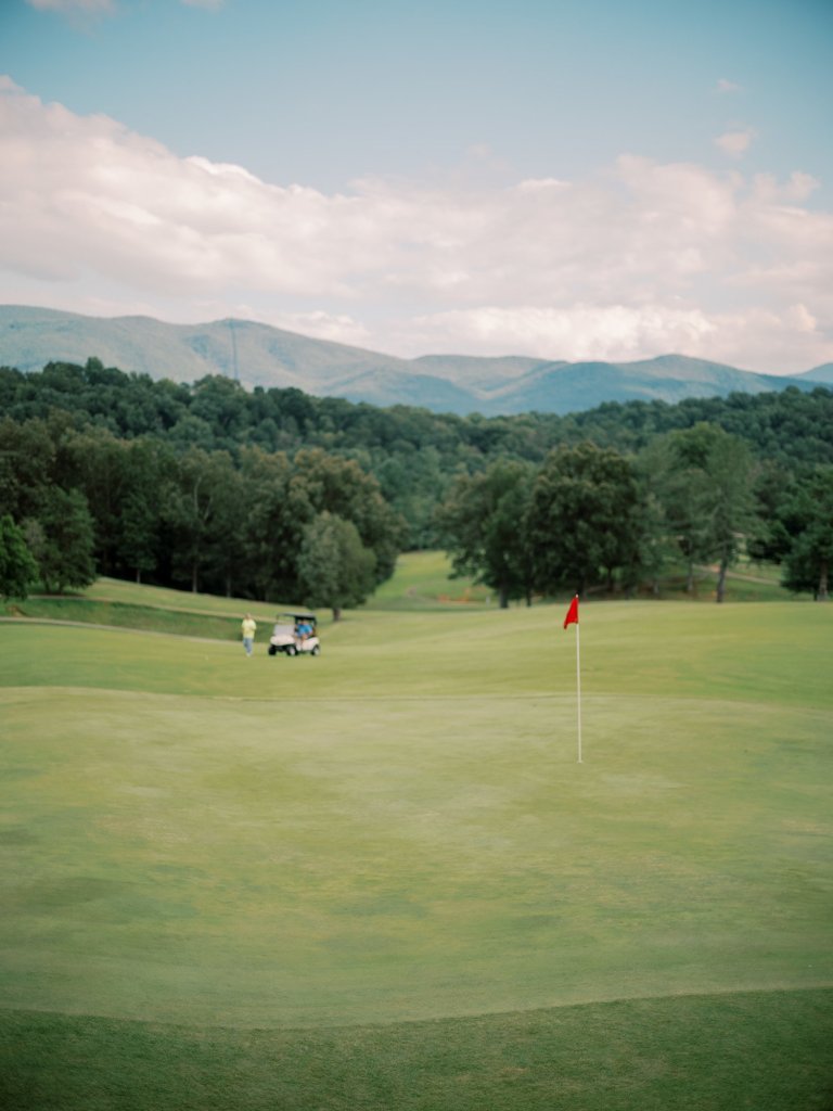 Golf Course Green with Flag